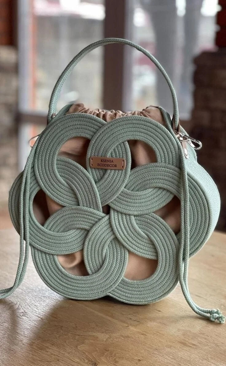 Handmade Trico Knitted Women Bag