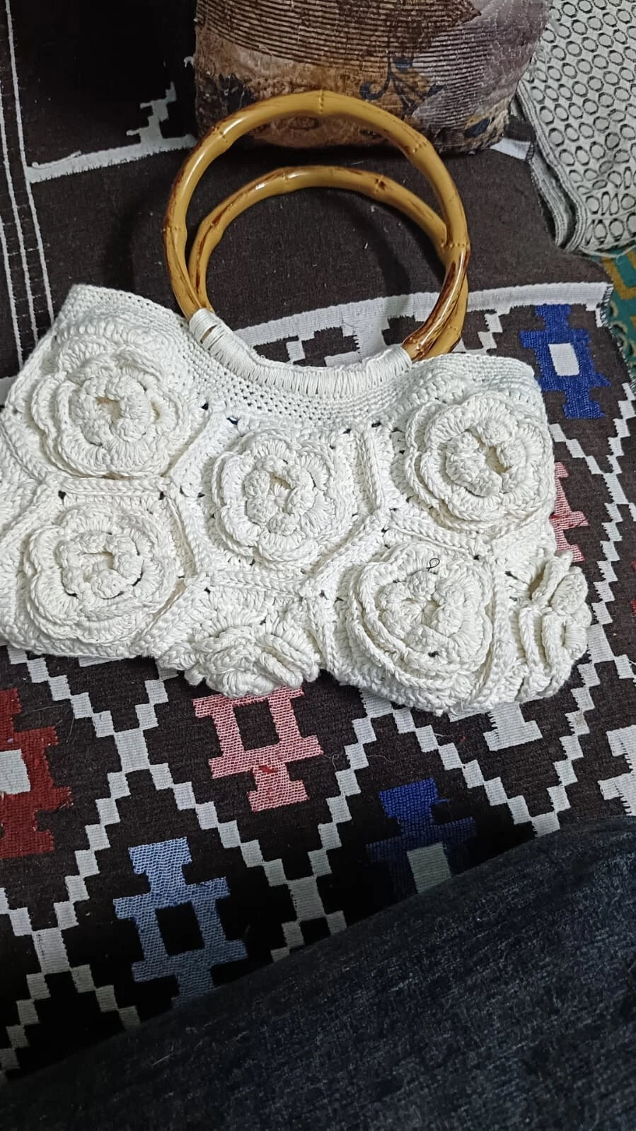 Handmade Trico Knitted Women Bag