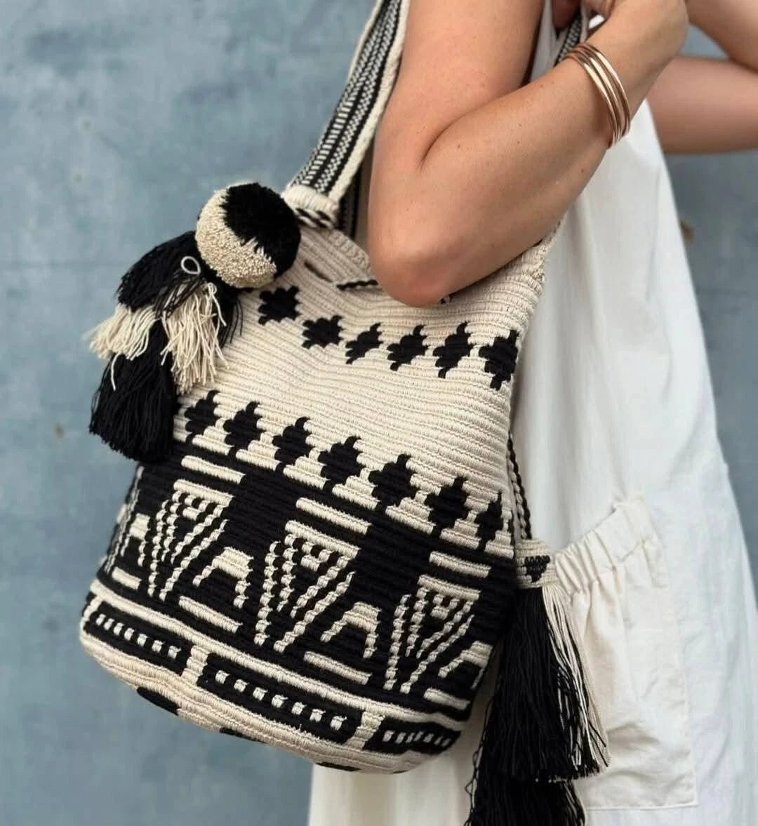 Handmade Trico Knitted Women Bag