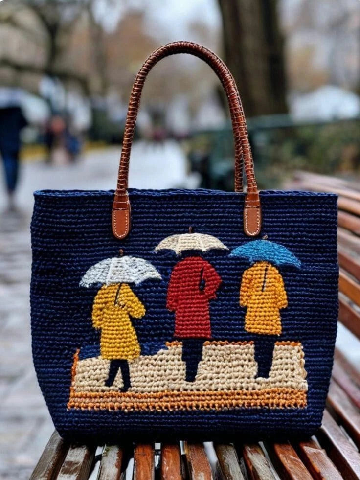 Handmade Trico Knitted Women Bag