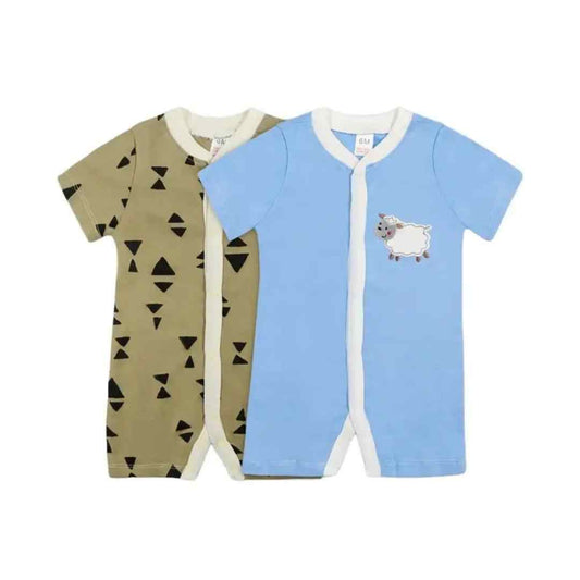 Short Sleeve Babysuits Pack Of 2