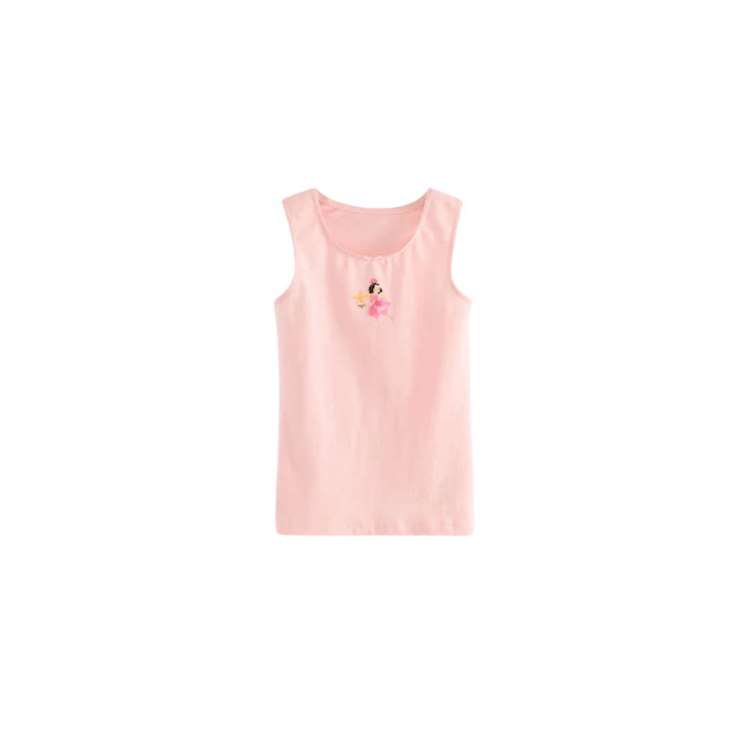 Girls sleeveless undershirts -Pack Of 3