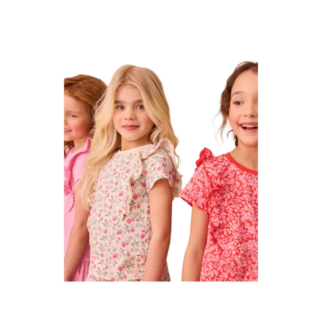 Girls Short Sleeve T-shirt-Pack Of 3