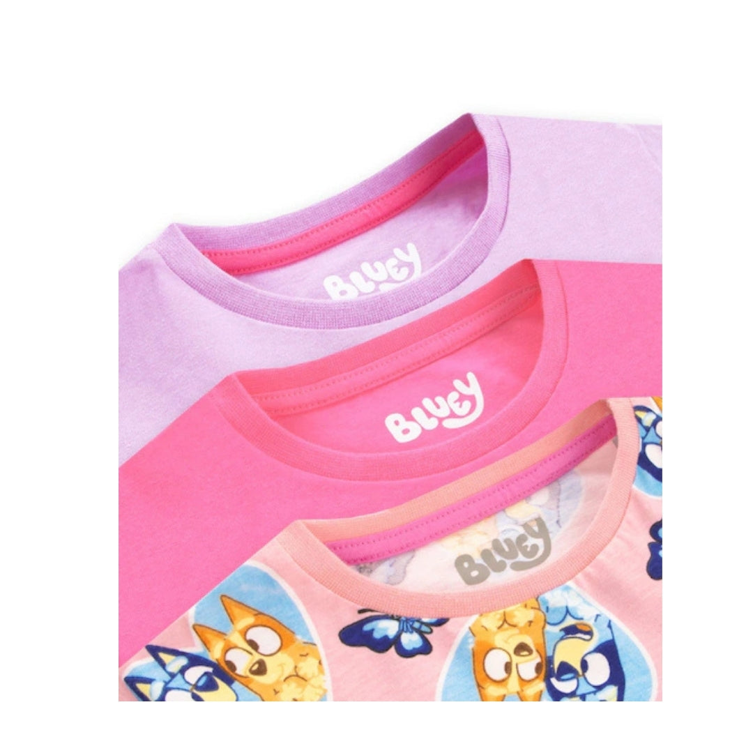 Girls Short Sleeve T-shirt-Pack Of 3