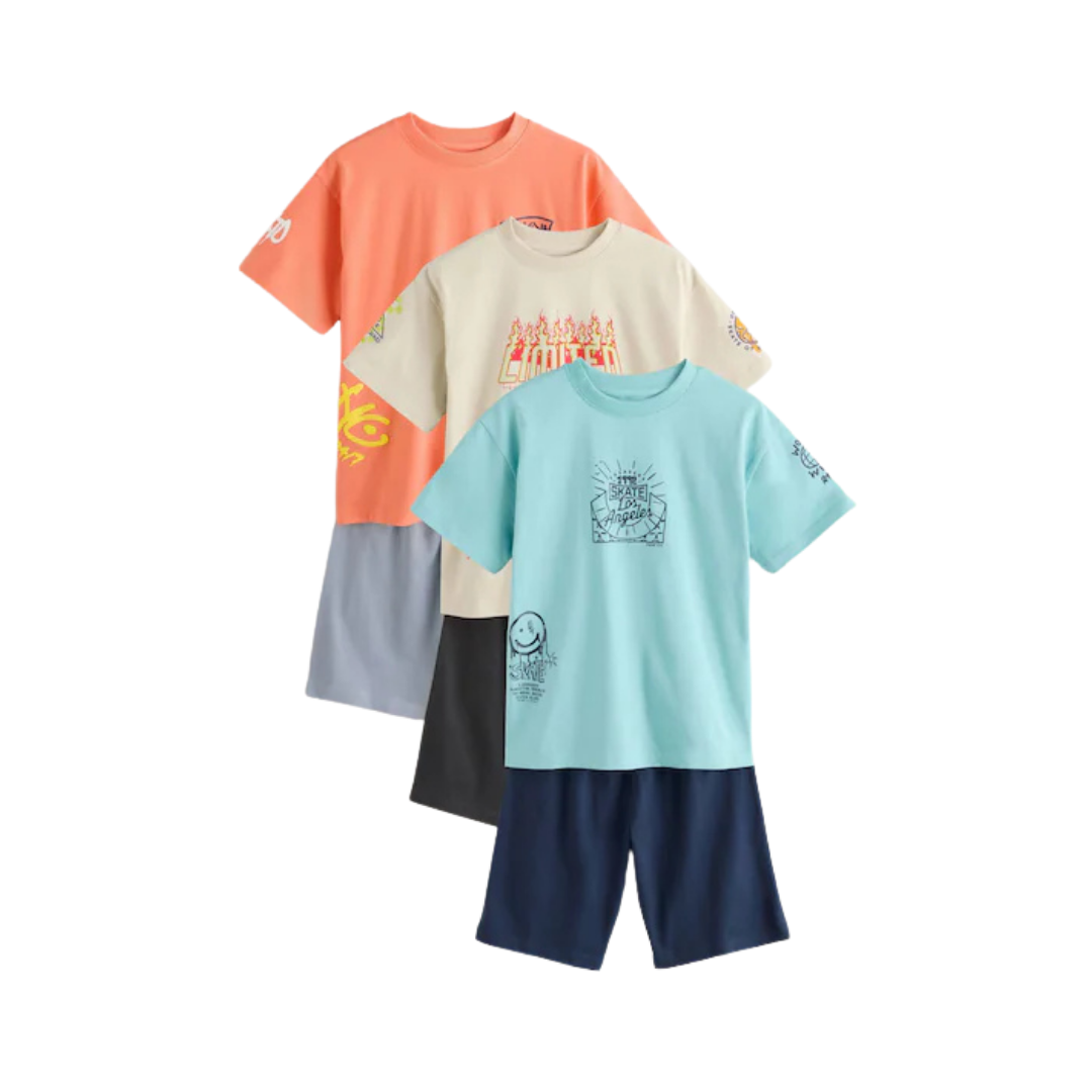 Boys Pajama Set-Pack Of 3
