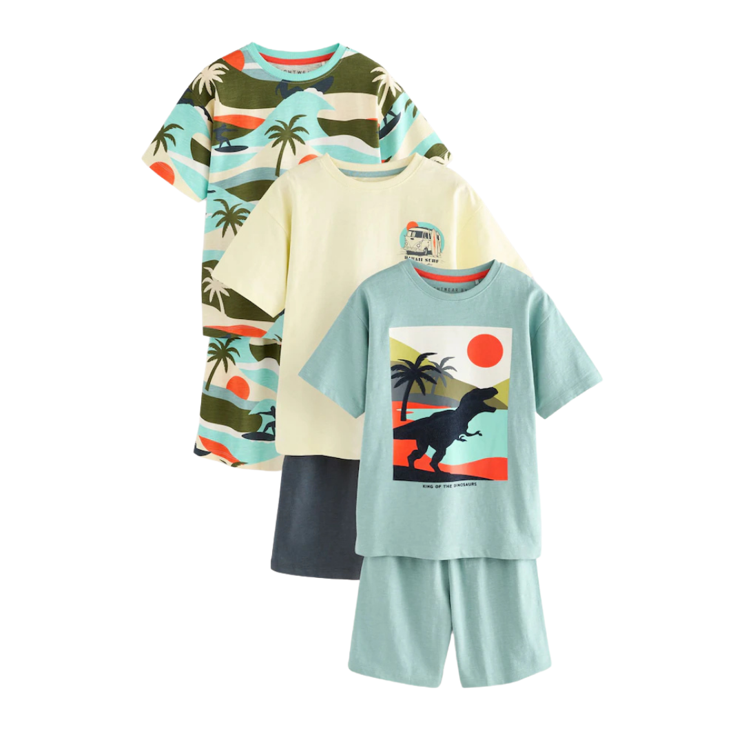Boys Pajama Set-Pack Of 3
