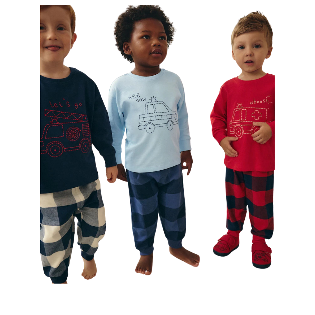 Boys Pajama Set-Pack Of 3