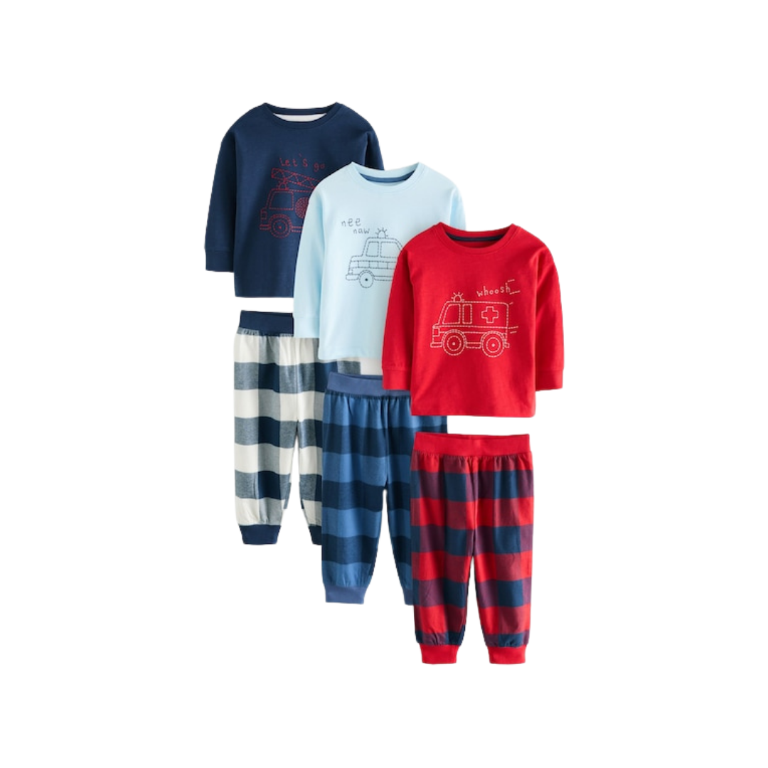 Boys Pajama Set-Pack Of 3