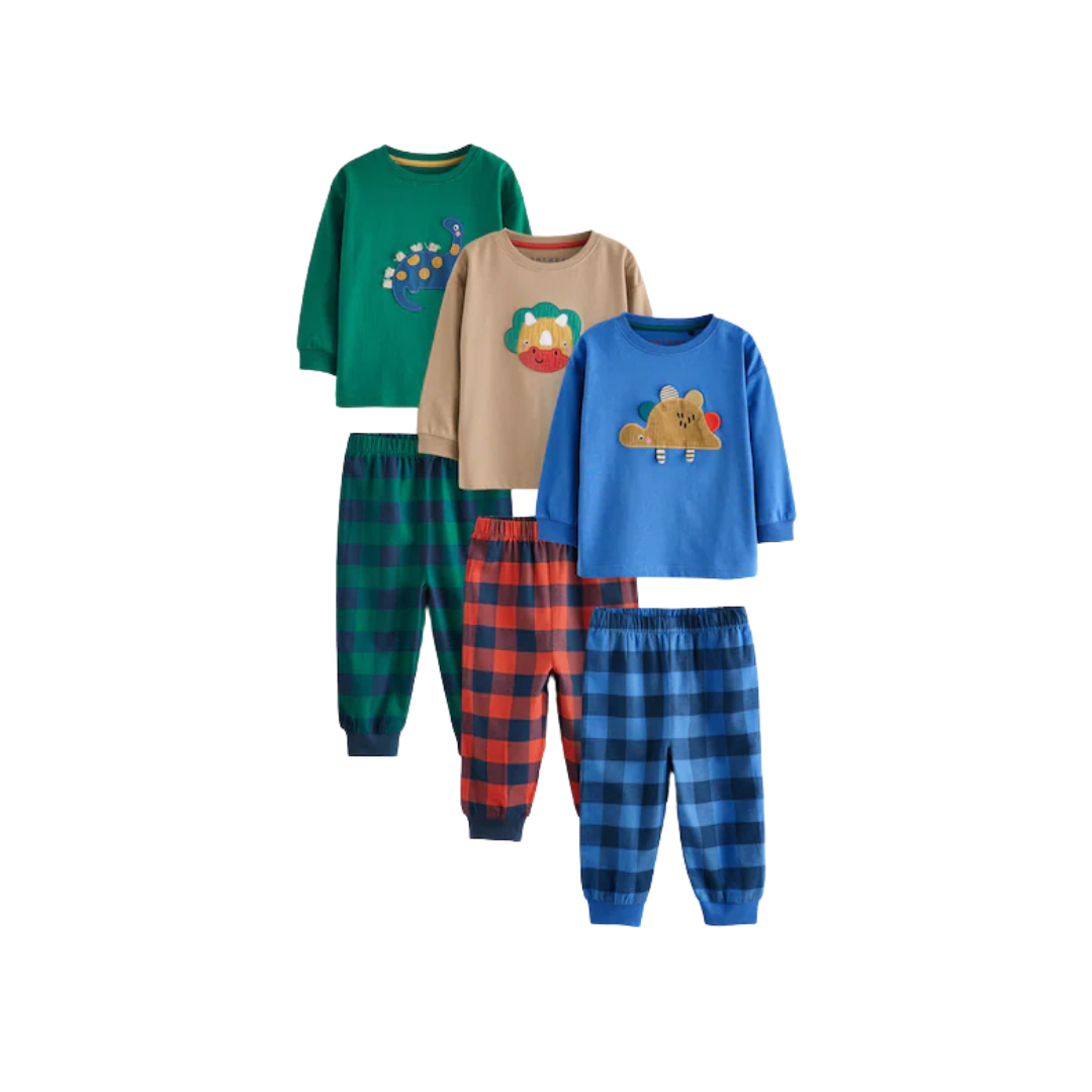 Boys Pajama Set-Pack Of 3