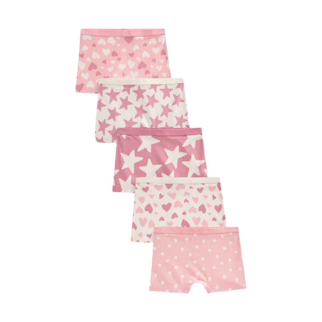 Girls Boxer Briefs-Pack of 5