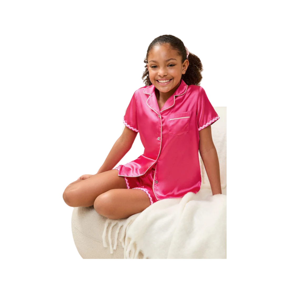Girls Satin Pajama Set
