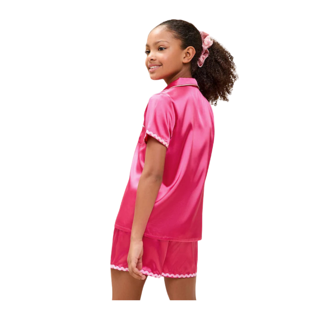 Girls Satin Pajama Set