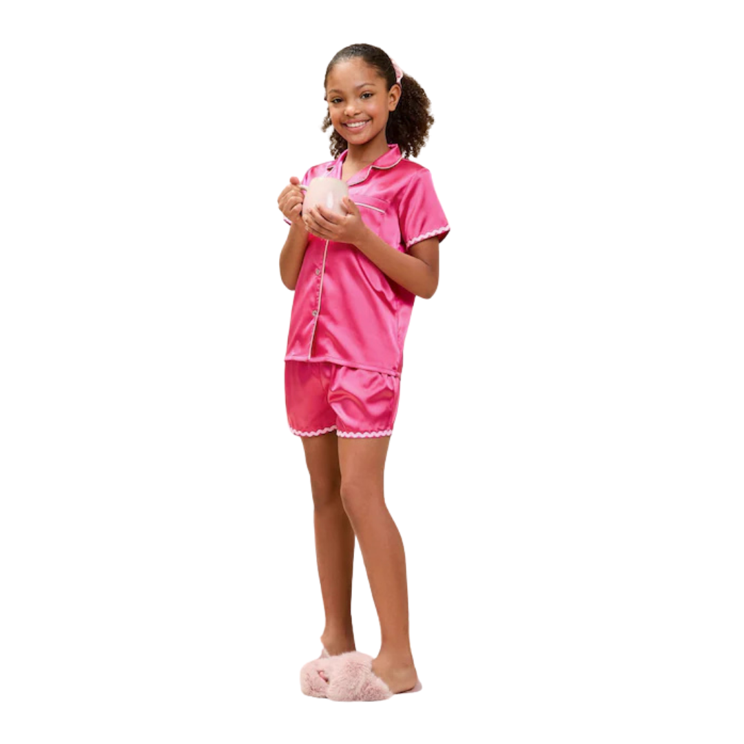 Girls Satin Pajama Set
