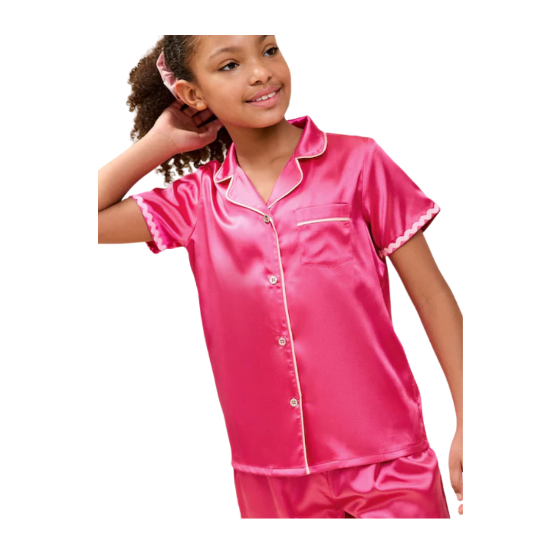 Girls Satin Pajama Set