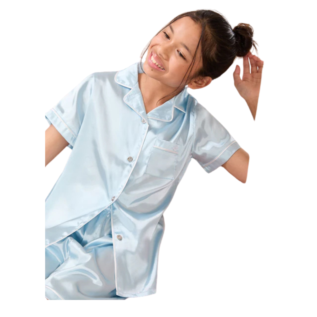 Girls Satin Pajama Set