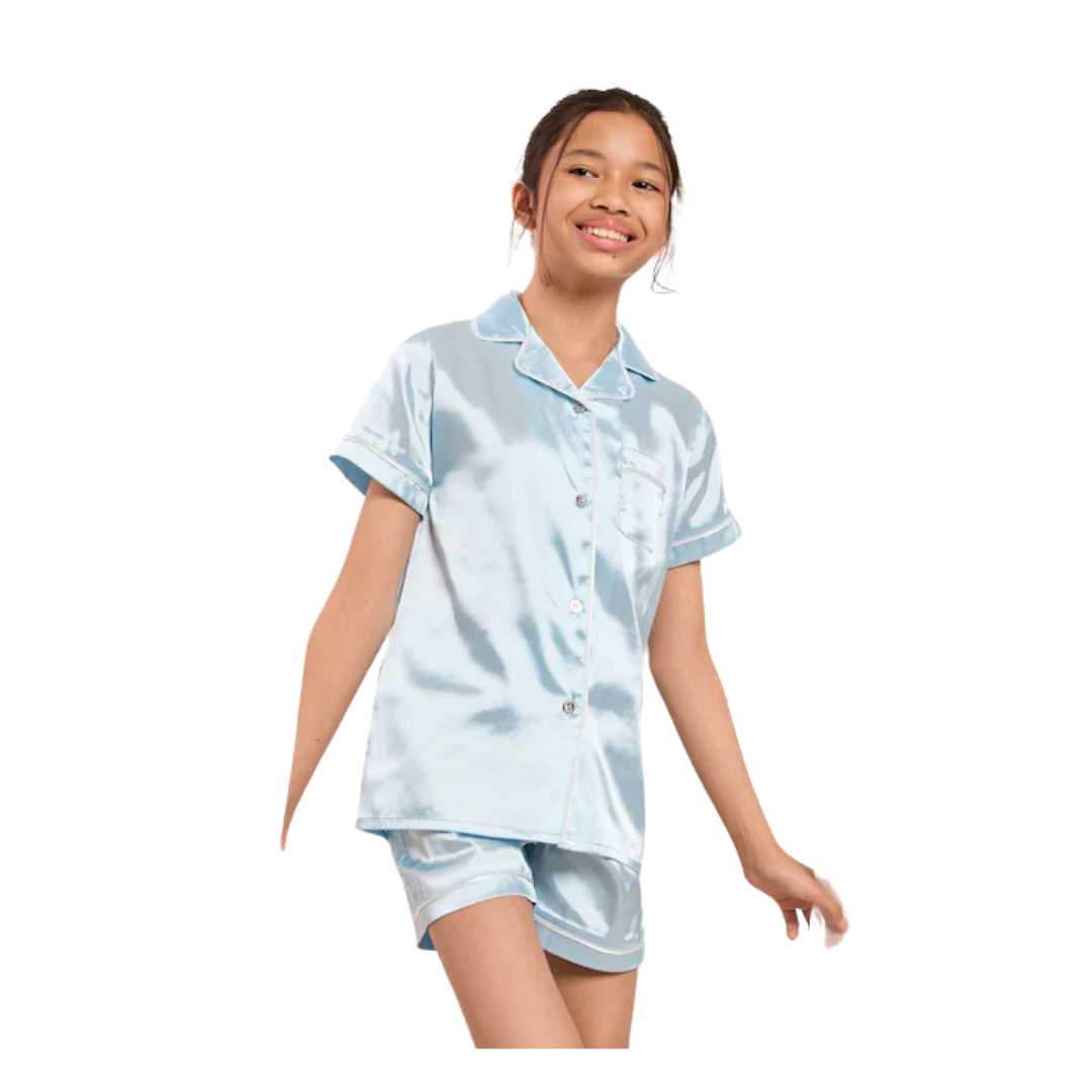 Girls Satin Pajama Set