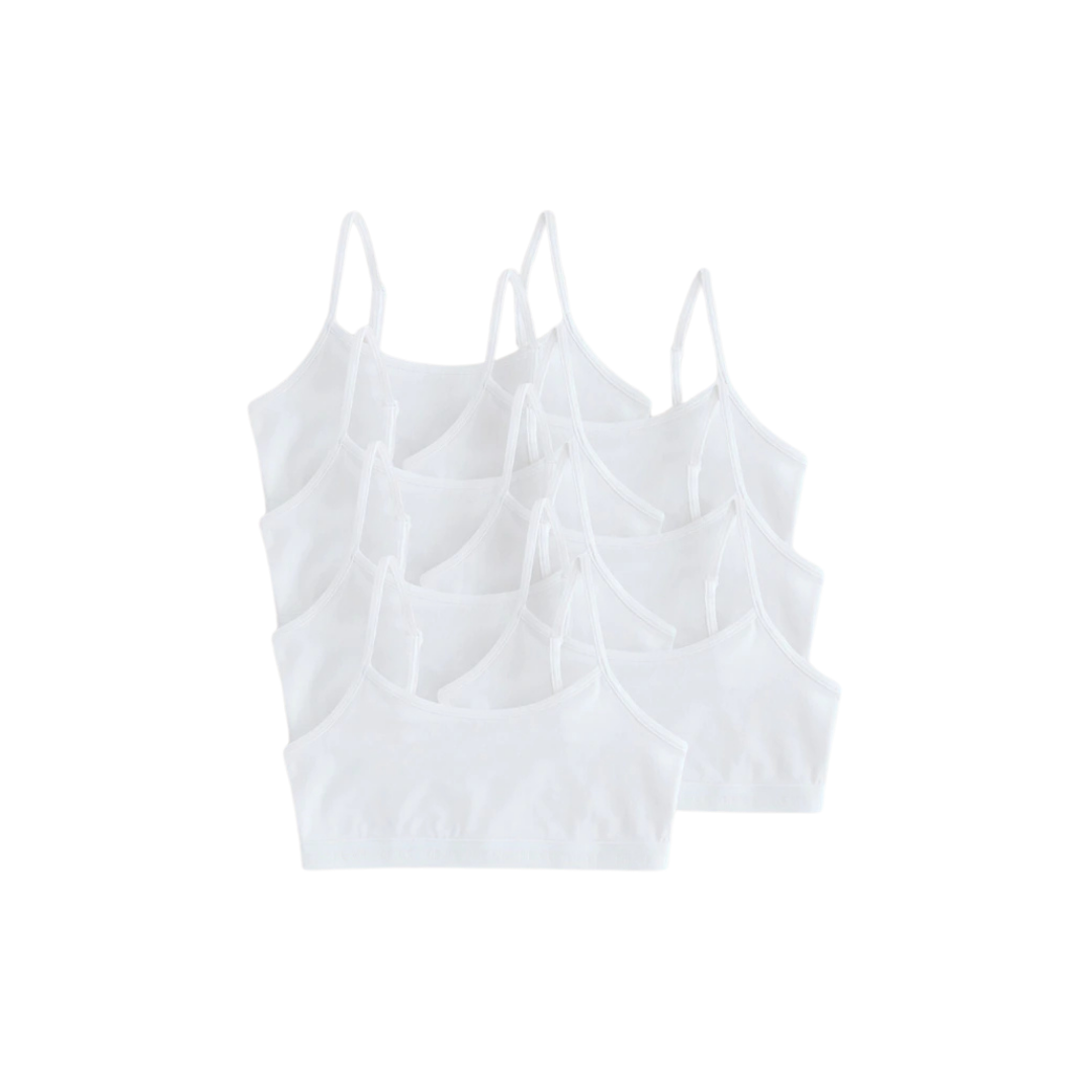 Girls Crop Bra-Pack Of 10