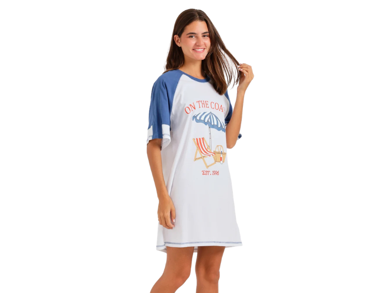 Women Short Sleeve Nightgown