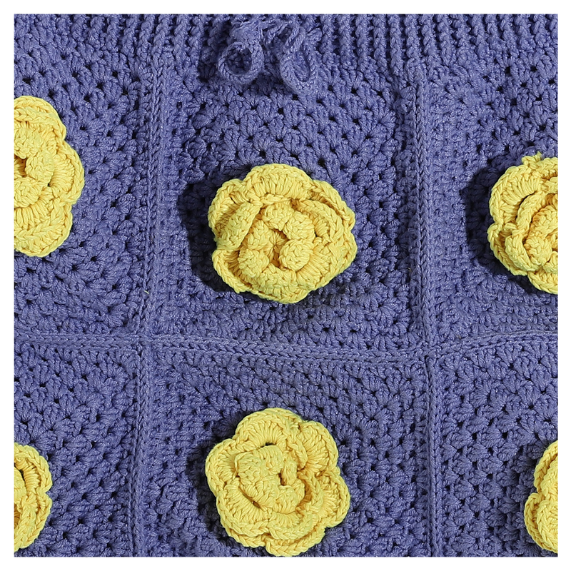 Handmade Crochet Floral Skirt