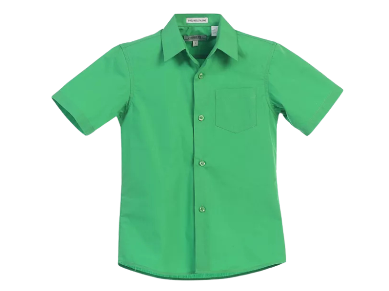 Boys’ Short-Sleeve Button-Down Dress Shirt