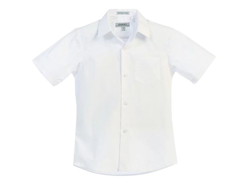 Boys’ Short-Sleeve Button-Down Dress Shirt