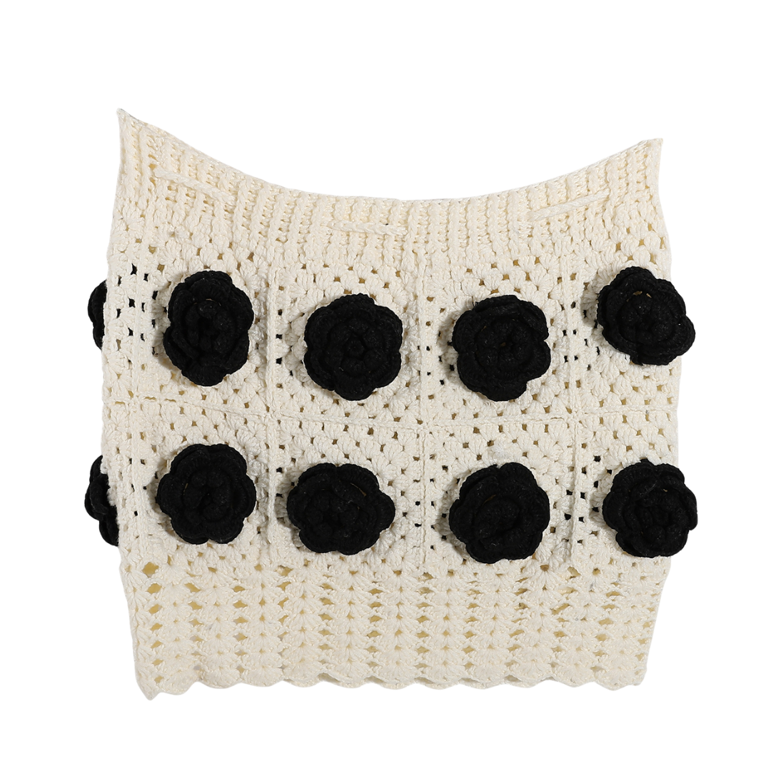 Handmade Trico Knitted Women Skirt