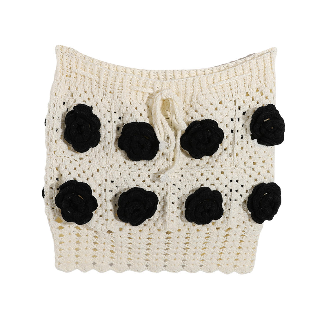 Handmade Trico Knitted Women Skirt
