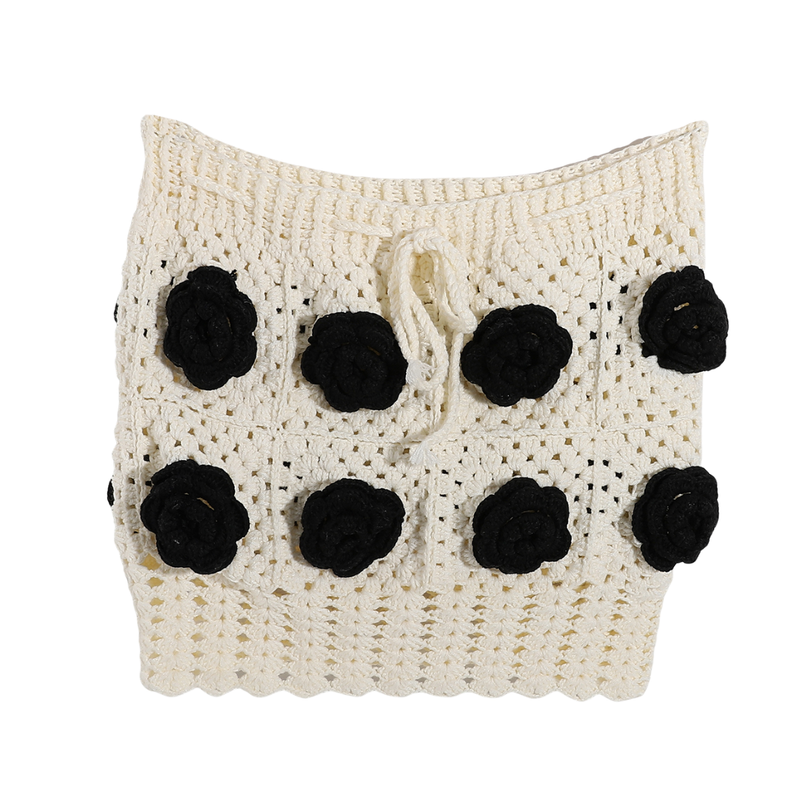 Handmade Crochet Floral Skirt