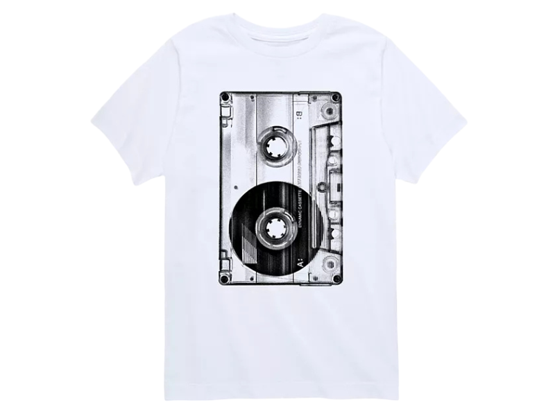 Kids’ Retro Cassette Tape Graphic T-Shirt