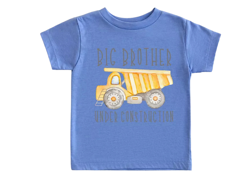 Boys’ Big Brother Construction Truck Graphic T-Shirt