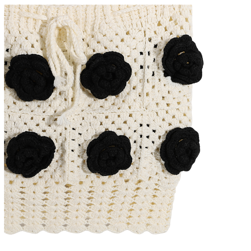 Handmade Crochet Floral Skirt