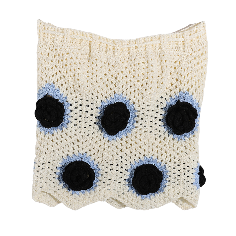 Handmade Crochet Floral Two-Piece Set