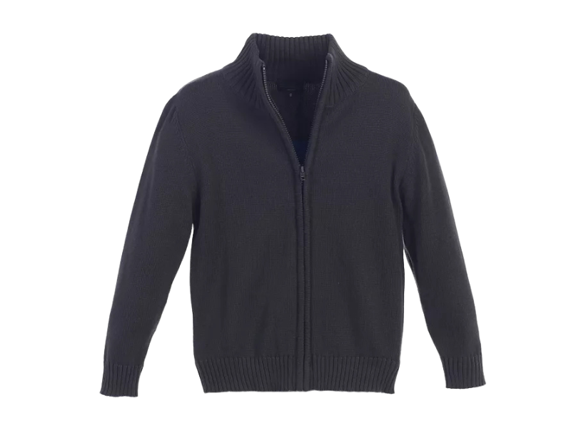 Men’s Full-Zip Mock Neck Knit Cardigan Sweater