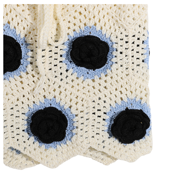 Handmade Crochet Floral Two-Piece Set