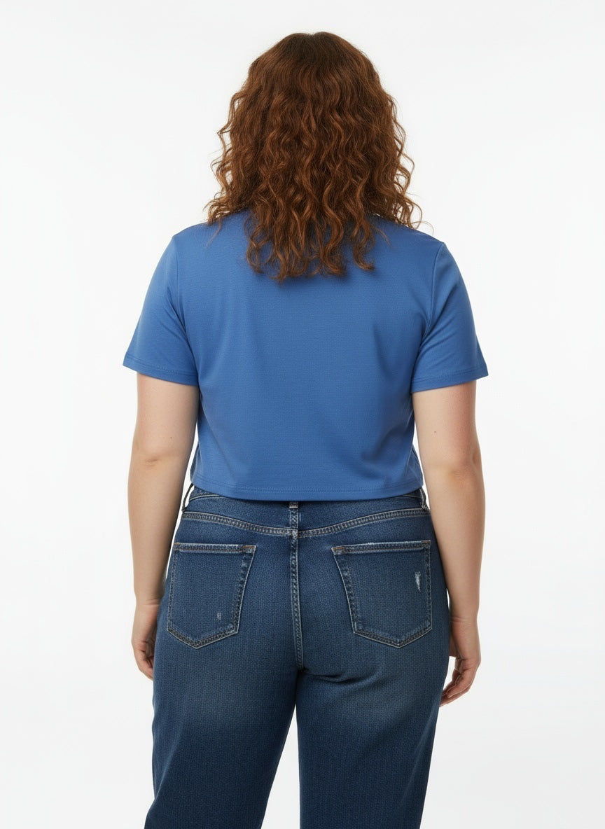 Women’s Cropped Crewneck T-Shirt – Everyday Essential
