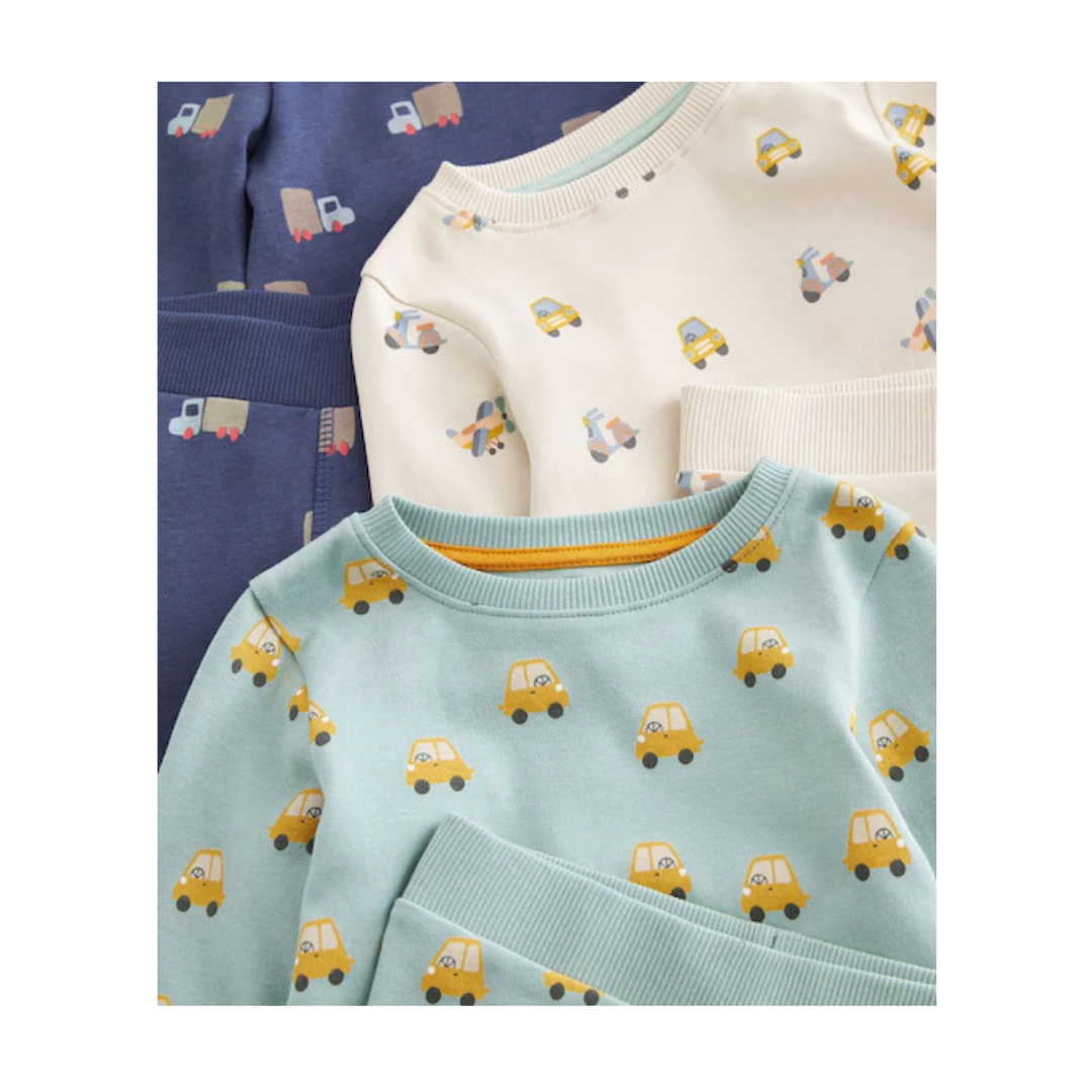 Boys Pajama Set-Pack Of 3