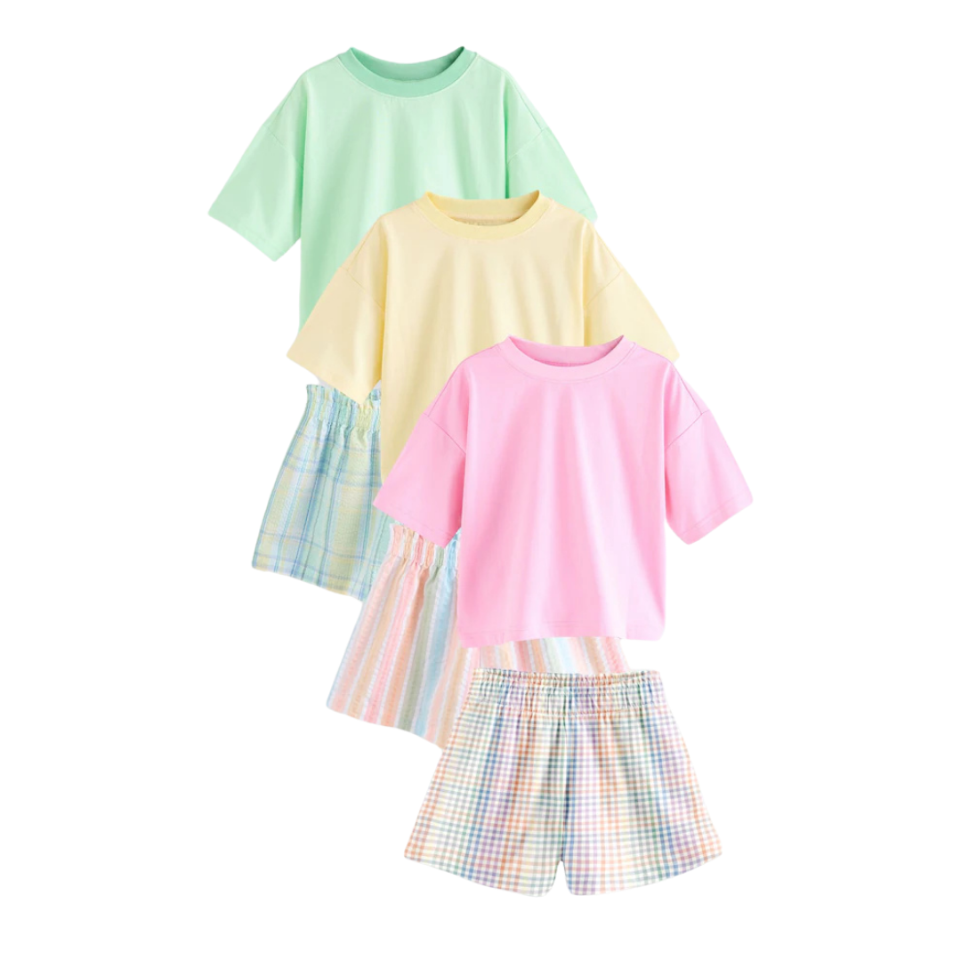 Girls Pajama Set-Pack Of 3