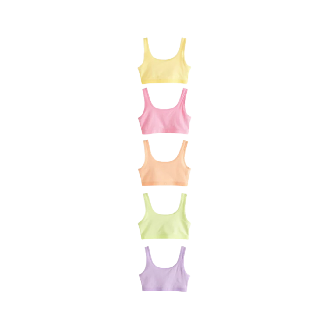 Girls Crop Tops-Pack Of 5