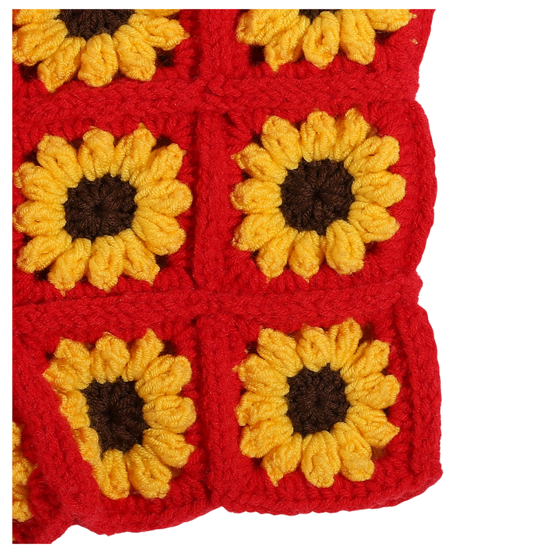 Women Handmade Sunflower Crochet Two-Piece Set