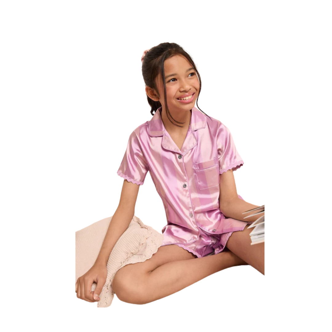 Girls Satin Pajama Set