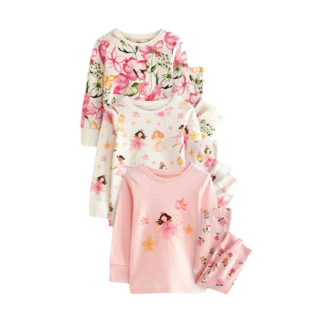 Girls Pajama Set-Pack Of 3
