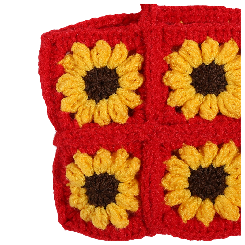Women Handmade Sunflower Crochet Two-Piece Set