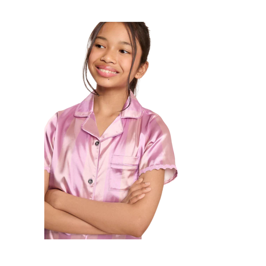 Girls Satin Pajama Set