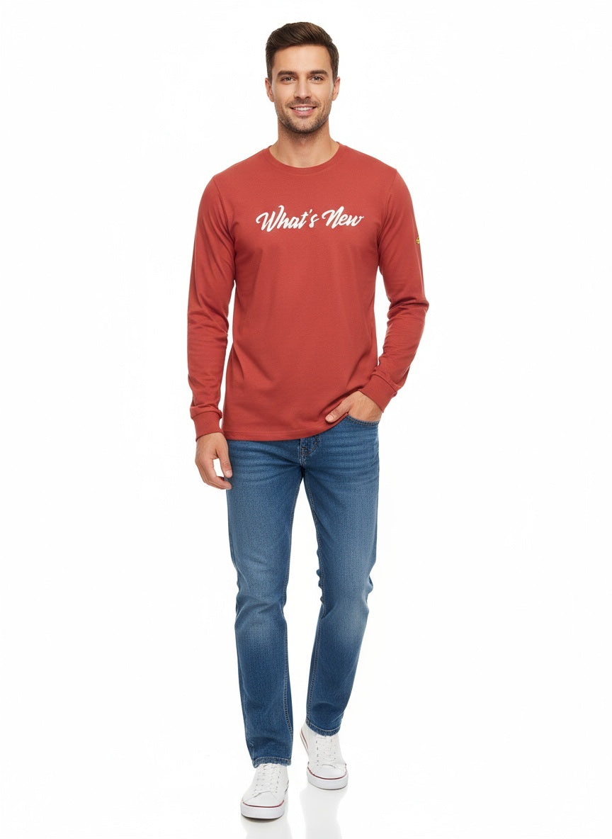 Men’s “What’s New” Long Sleeve T-Shirt