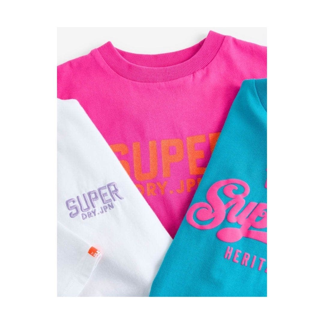 Girls Short Sleeve T-shirt-Pack Of 3