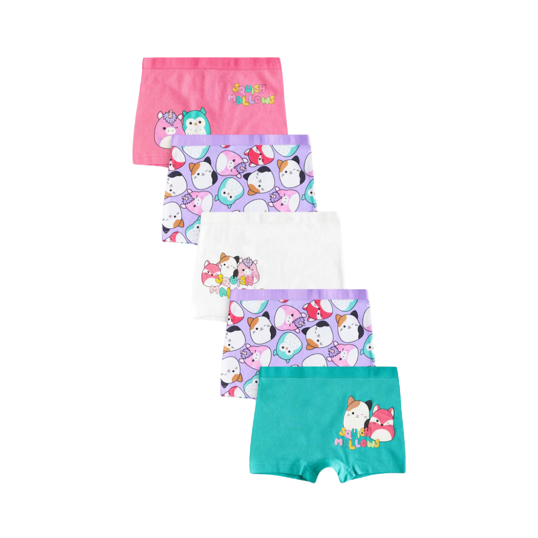 Girls Boxer Briefs-Pack Of 5