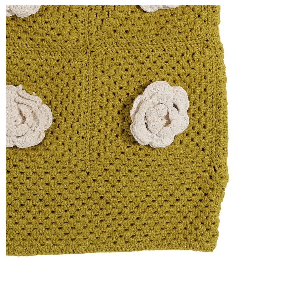 Boho crochet skirt women