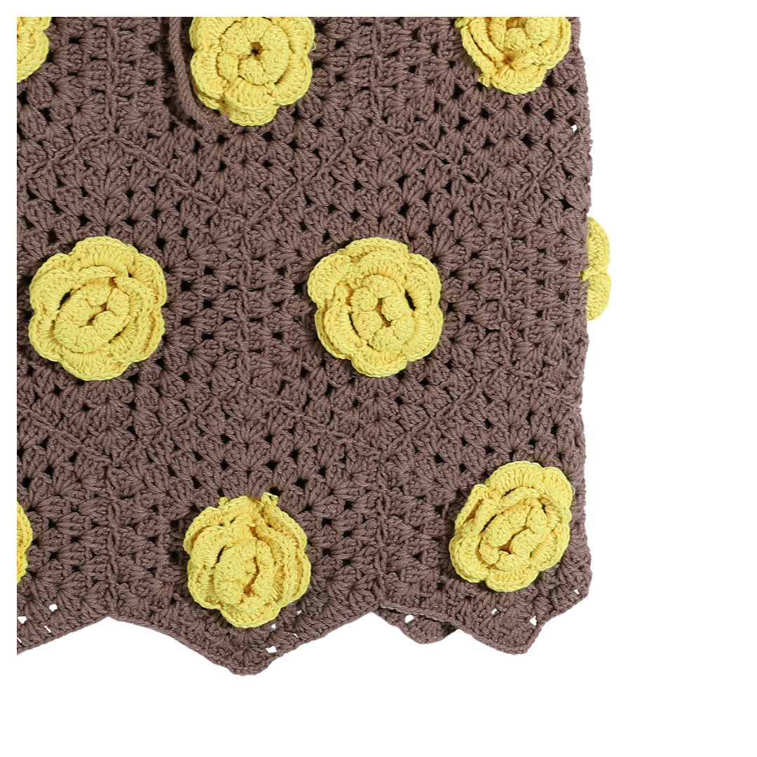 Boho handmade crochet skirt