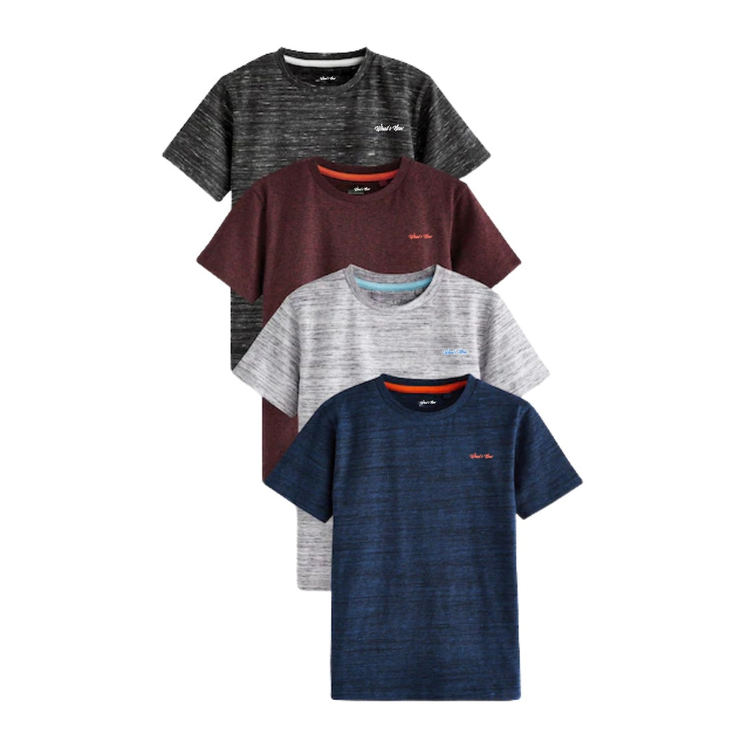 Boys Short Sleeve T-Shirt - Pack Of 4