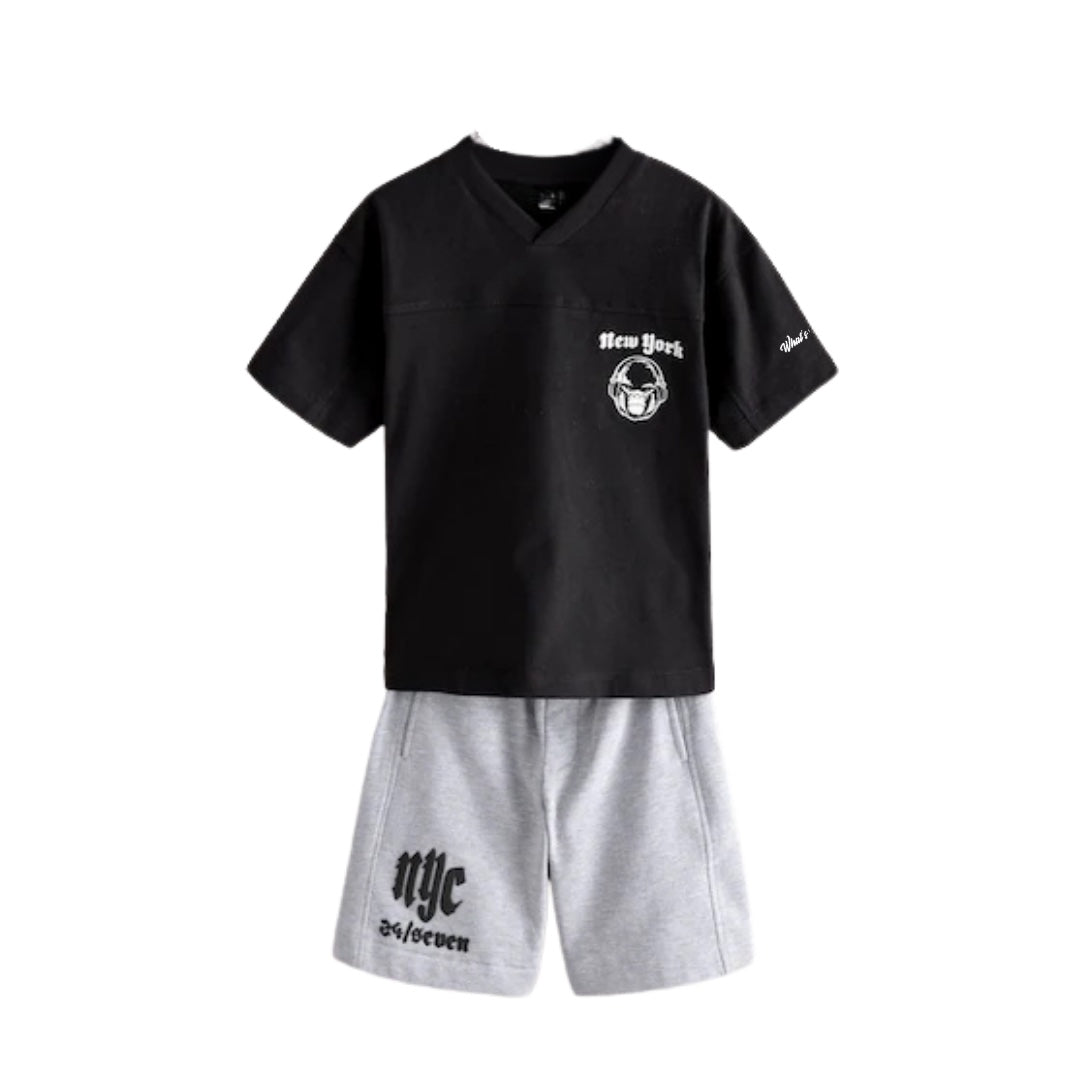 Boys T-Shirt & Shorts Set front view